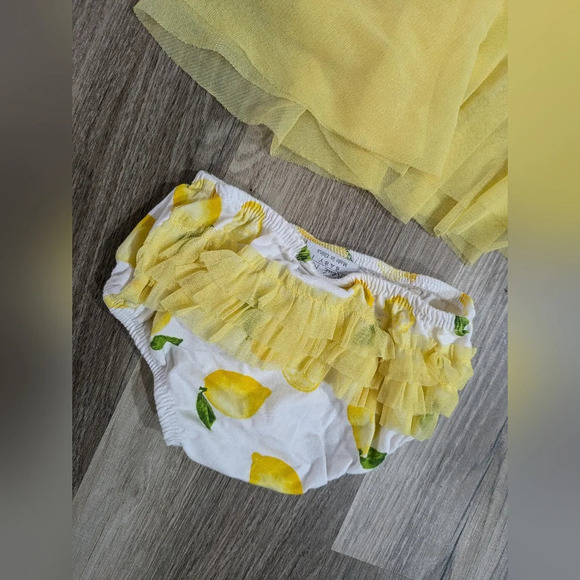 Rene Rofe Baby Girl Lemon 3-Piece Dress Set - Picture 2 of 4